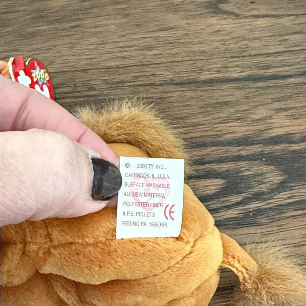 2000 TY Beanie Baby‎ Niles the Tan Brown Camel Beanbag Plush Toy Doll